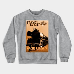 Retro Steam Rail Travel_04 Crewneck Sweatshirt